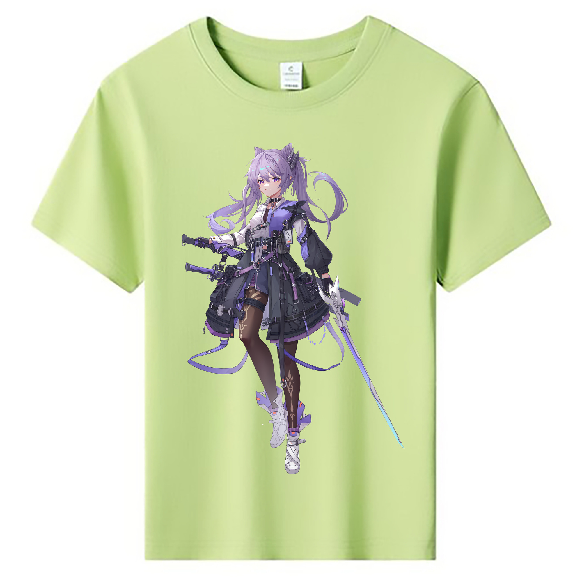げんし神 刻晴 こくせい genshin Kokusei 綿100％キッズTシャツ（フロントプリント）